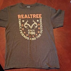 Realtree Brown Graphic T-Shirt - Size: Medium  (1075)